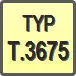 Piktogram - Typ: T.3675